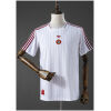 Mens Aston Villa FC Terrace Icons Jersey 2026 front view in white with claret pinstripes, Trefoil, and centered crest