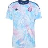 Mens Costa Rica Away Jersey 2026 tropical feather patterned shirt front view