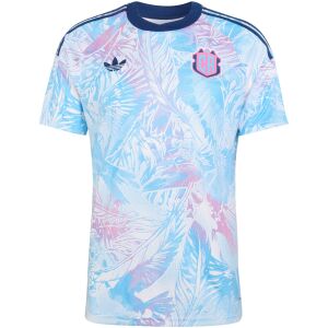 Mens Costa Rica Away Jersey 2026 tropical feather patterned shirt front view