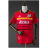 Mens Bayer Leverkusen Retro Home Jersey 1998/00 red shirt front view with ASPIRIN sponsor