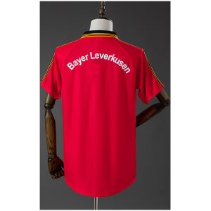 Mens Bayer Leverkusen Retro Home Jersey 1998/00 rear view showing authentic team styling