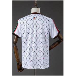 Mens Bohemian FC Away Jersey 2026/27 rear view showing continuous keffiyeh print and ACLAÍ neck emblem