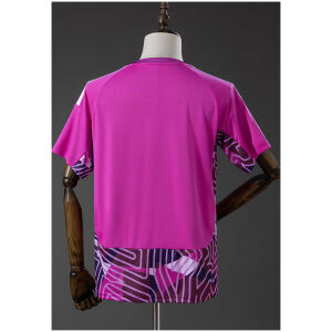 Mens Colo Colo GK Purple Jersey 2026/27 rear view showing solid purple upper back panel and lower geometric print