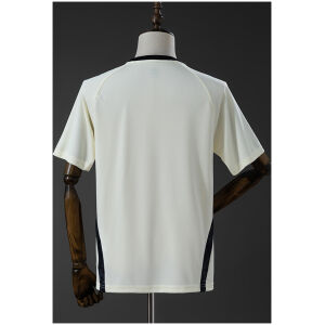 Mens Santos Beige Size Training Kit Jersey 2026/27 rear view of shirt and shorts