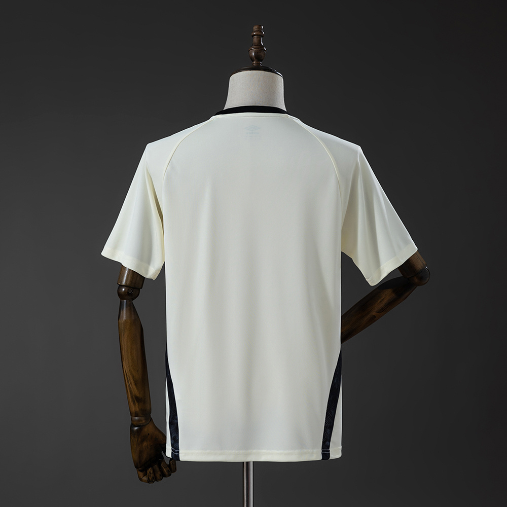 Mens Santos Beige Training Kit Jersey 2026/27 Mens Santos Beige Size Training Kit Jersey 2026/27 rear view of shirt and shorts