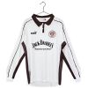 Mens St. Pauli Retro Long Sleeve Home Jersey 1999/20 white shirt front view