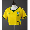Womens Brazil style Home Crop Top 2026 yellow cropped shirt front view