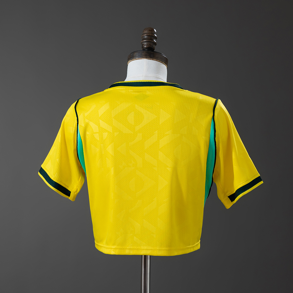 Womens Brazil style Home Crop Top 2026-Yellow Womens Brazil style Home Crop Top 2026 yellow back view showing cropped silhouette