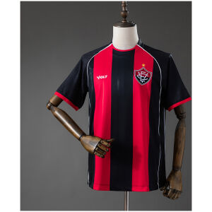 Mens Vitória SC Home Jersey 2026/27 front view in red and black stripes