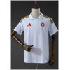 Front view of Mens Internacional Away Jersey 2026/27 in white with gold stripes and red crest