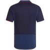 Mens Barcelona Retro Third Jersey 2002/03 rear view showing tipped polo collar and navy raglan panelling