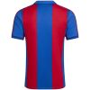 Mens Barcelona Retro Home Jersey 1980/82 rear view displaying vertical Blaugrana stripes and Meyba shoulder tape