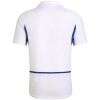 Mens Portugal Retro Away Jersey 2002 white shirt back view with wing collar and blue seam detail
