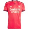 Mens Olympique Lyonnais Away Jersey 2026/27 front view in coral with damask trim