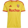 Mens RC Lens Home Jersey 2026/27 front view in golden yellow with red trims and Auchan sponsor