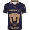 Mens Pumas UNAM Home Jersey 2026/27 navy shirt front view with giant gold Puma head crest