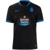 Mens Deportivo La Coruña Away Jersey 2026/27 black shirt front view with royal blue crest and Swoosh