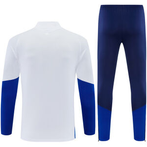 Mens Colombia Half-zip White Training Kit Suit 2026 rear view of shirt and shorts