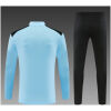 Mens Feyenoord Half-zip Light Blue Training Kit Suit 2026/27 Mens Feyenoord Half-zip Light Blue Training Kit Suit 2026/27 rear view of shirt and shorts