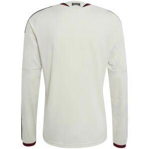 Mens Manchester United Long Sleeve Third Jersey 2026/27 ecru shirt back view with long sleeves and neck label