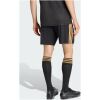 Mens Ajax Away Shorts 2026/27 Mens Ajax Away Shorts 2026/27 black shorts rear view showing ochre three-stripes and elastic waist