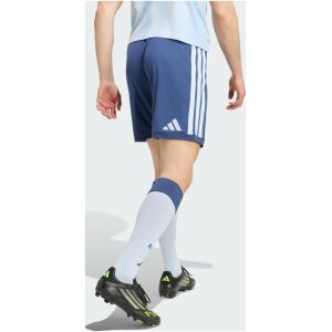 Mens Ajax Third Shorts 2026/27 slate navy shorts rear view showing white stripes and Adidas logo
