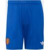 Mens Manchester United Away Shorts 2026/27 royal blue shorts front view with club crest and Trefoil logo