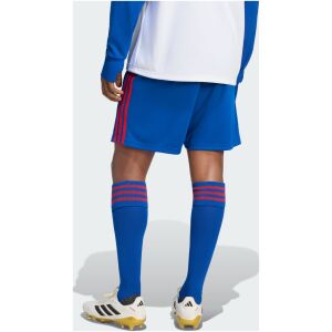 Mens Manchester United Away Shorts 2026/27 royal blue shorts rear view showing red three-stripes