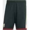 Mens Manchester United Third Shorts 2026/27 pine green shorts front view with Red Devil crest and cream stripes