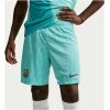 Mens Barcelona Third Shorts 2026/27 aqua green shorts front view with FC Barcelona crest and Nike Swoosh