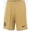Mens Sporting CP Away Shorts 2026/27 front view in gold with black crest