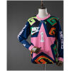 Front view of the Mens Joel Campos Goalkeeper Jersey 2026 showing neon Aztec geometric patterns and pink star