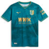 Kids FC Augsburg away jersey 2026/27 in teal green with gold trim