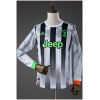 Mens Juventues Retro Long Sleeve Fourth Jersey 2019/20 front view with Palace design and neon cuffs