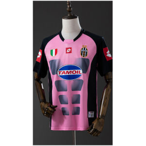 Mens Juventus Retro Away Jersey 2002/03 front view on mannequin