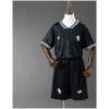 Kids Juventus Third Kit 2025/26 jersey and shorts set front view on mannequin