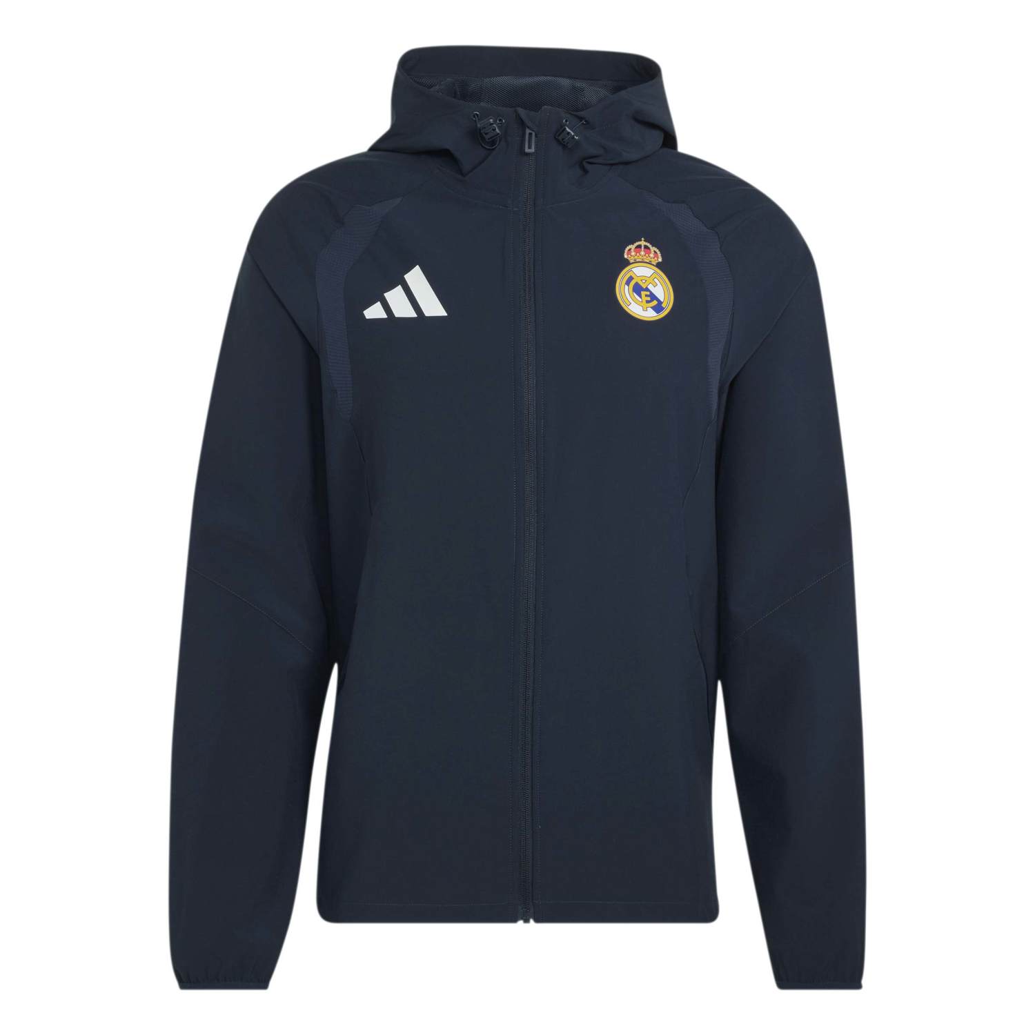 Mens Real Madrid Navy Travel Jacket 2026/27 Mens Real Madrid Navy Travel Jacket 2026/27