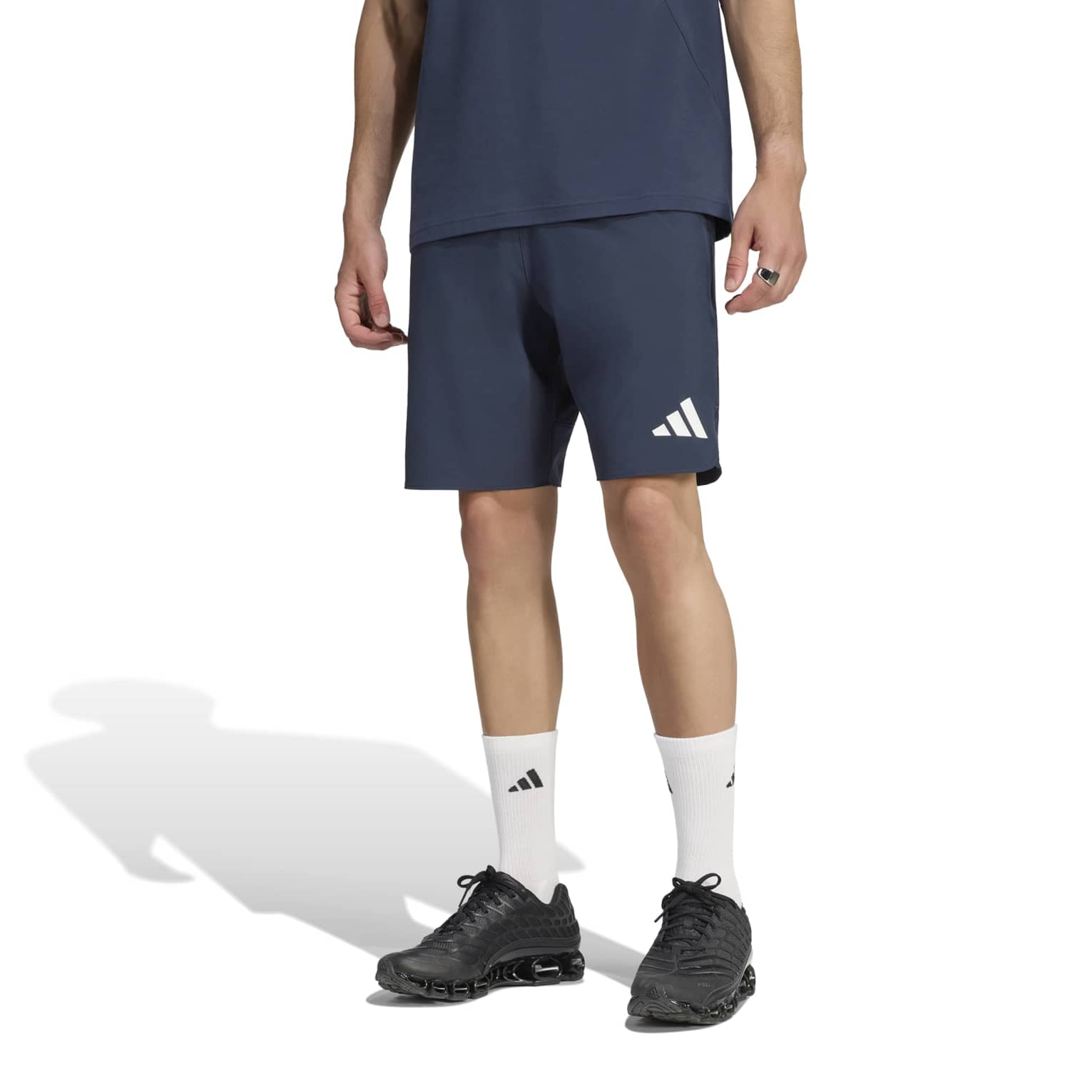 Mens Real Madrid Navy Travel Shorts 2026/27 Mens Real Madrid Navy Travel Shorts 2026/27