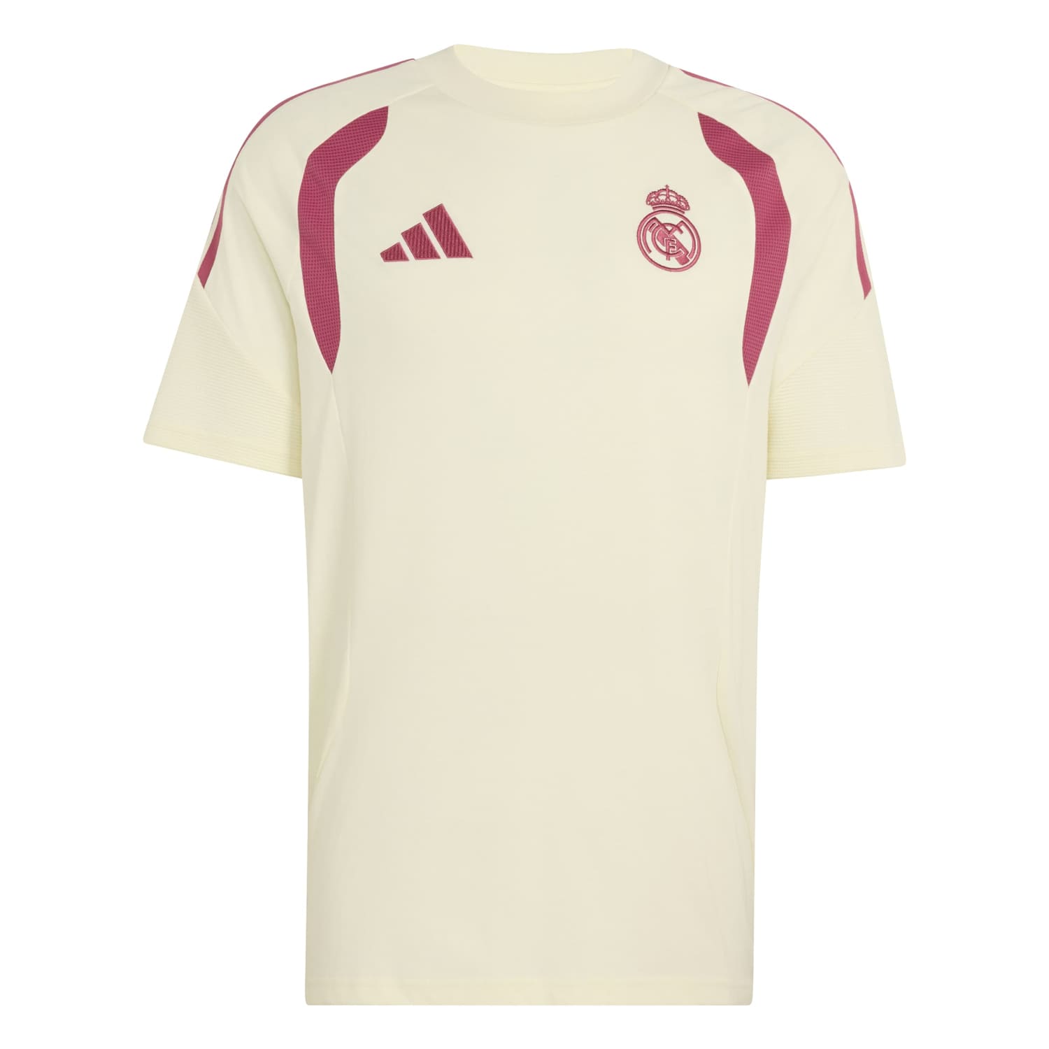 Mens Real Madrid Beige Training T-Shirt 2026/27 Mens Real Madrid Beige Training T-Shirt 2026/27