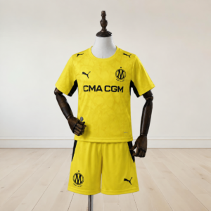 Kids Olympique Marseille Yellow Goalkeeper Kit 2026/27