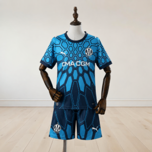 Kids Olympique Marseille Blue Goalkeeper Kit 2026/27
