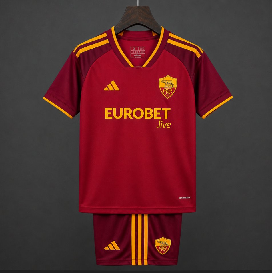 Kids Roma Home Jersey 2026/27 Kids Roma Home Jersey 2026/27