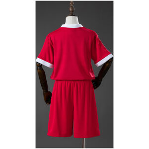 Kids Liverpool Retro Home Kit 1995/96 rear view of shirt and shorts
