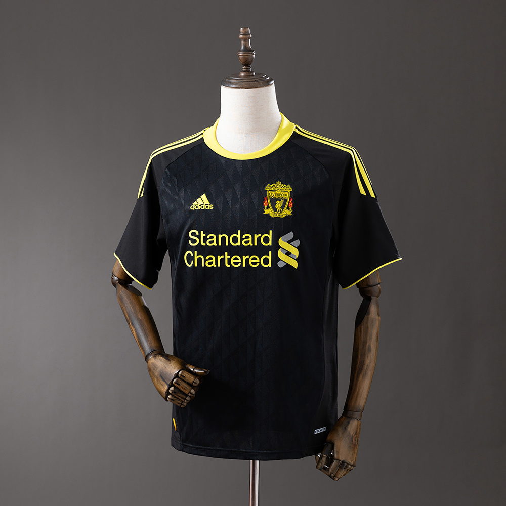 Mens Liverpool Retro Away Jersey 2010/11 Mens Liverpool Retro Away Jersey 2010/11 front view on mannequin