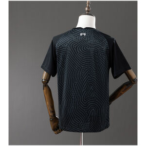 Mens Liverpool Retro Goalkeeper Jersey 2020/21 rear view showing authentic team styling