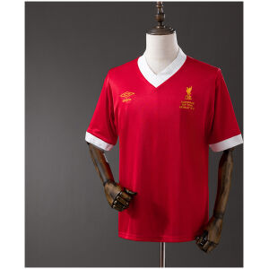 Mens Liverpool Retro Home Jersey 1978/79 front view on mannequin