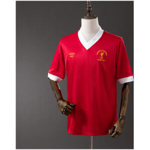 Mens Liverpool Retro Home Jersey 1980/81 front view on mannequin