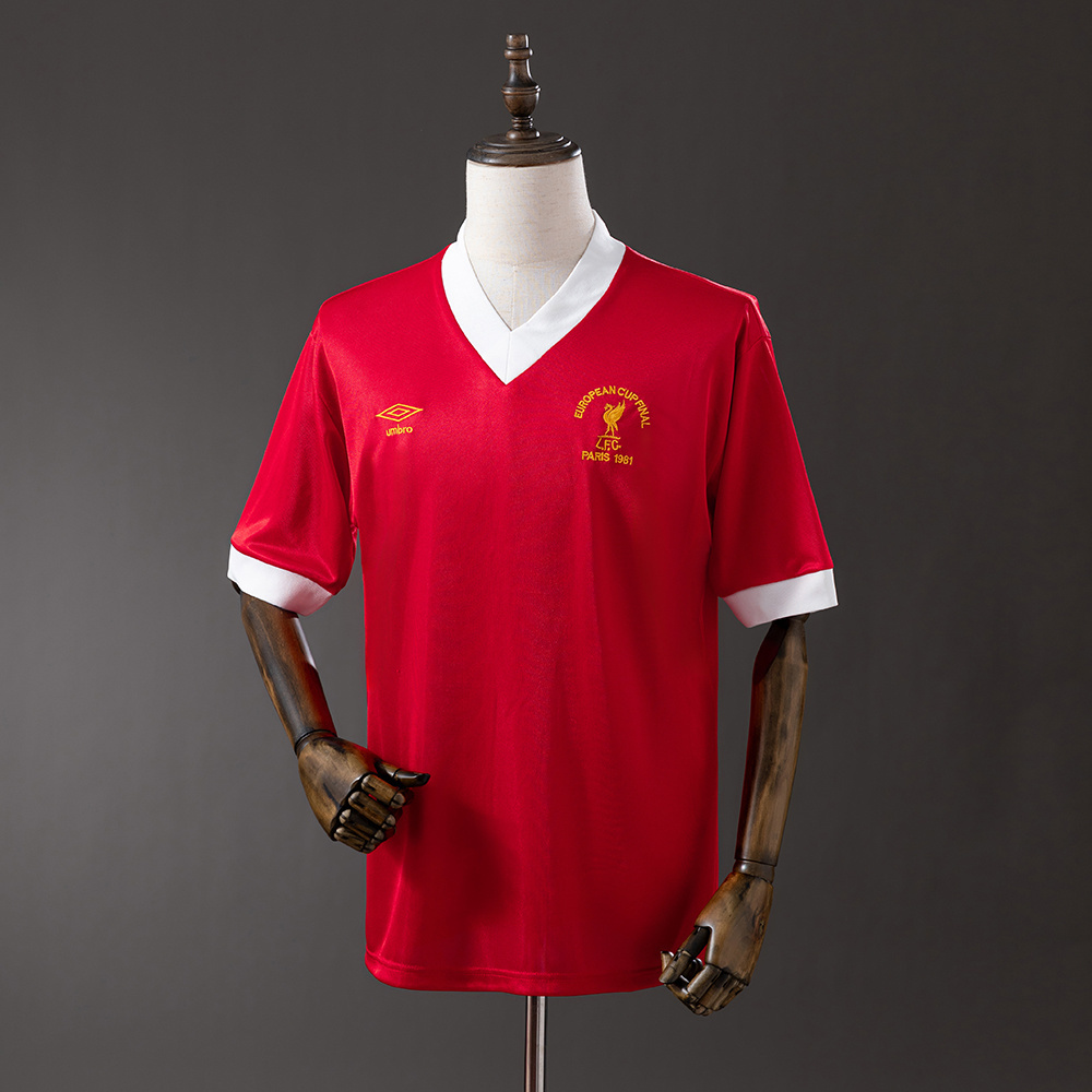 Mens Liverpool Retro Home Jersey 1980/81 Mens Liverpool Retro Home Jersey 1980/81 front view on mannequin