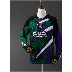 Mens Liverpool Retro Long Sleeve Goalkeeper Jersey 1995/96 front view on mannequin