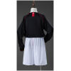 Kids Manchester United Retro Long Sleeve Away Kit 2007/08 rear view of shirt and shorts